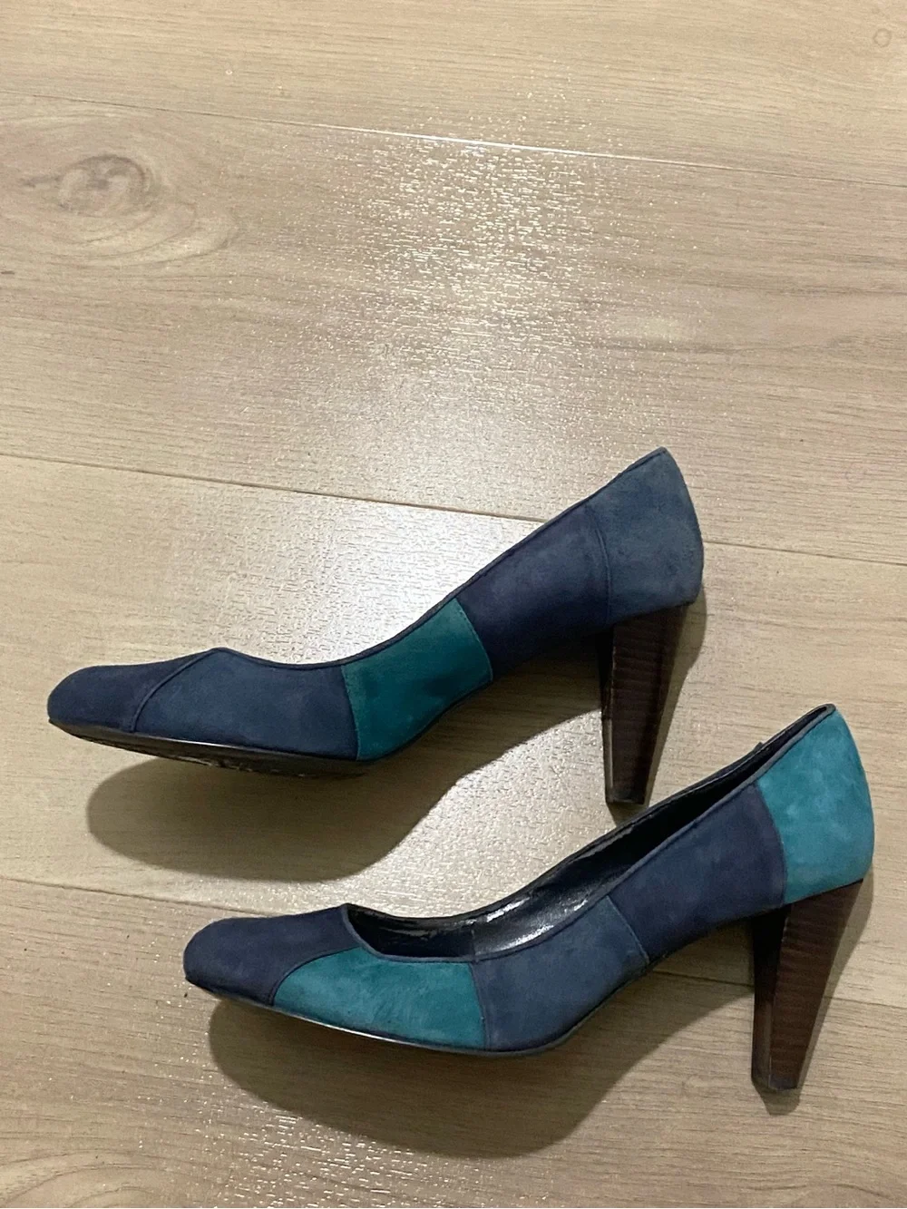 Bandolino Women’s Pump Shoes Suede Teal Navy Size 8